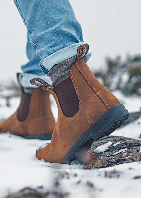 Buy #562 Brown Leather Chelsea Boots Blundstone Official